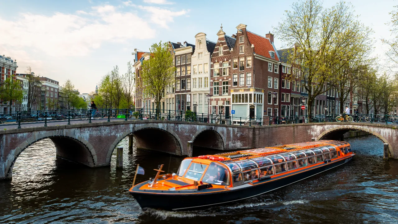 Amsterdam canal boat