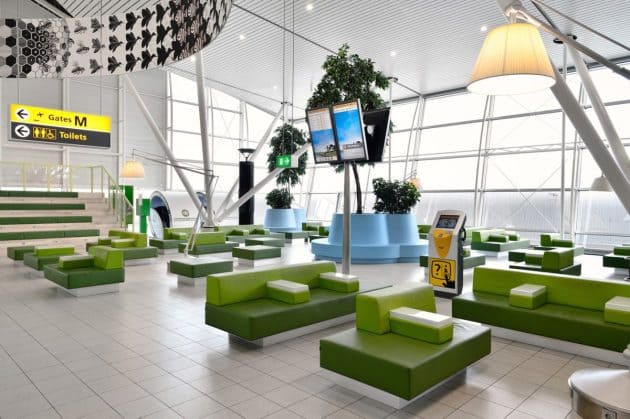 Schiphol Airport departure hall